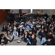 Festejos por el Día de la Bandera con los niños de Jardín